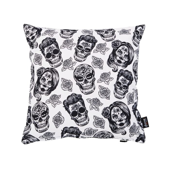 Done® Kissenhülle Cushion Panama Print Skulls