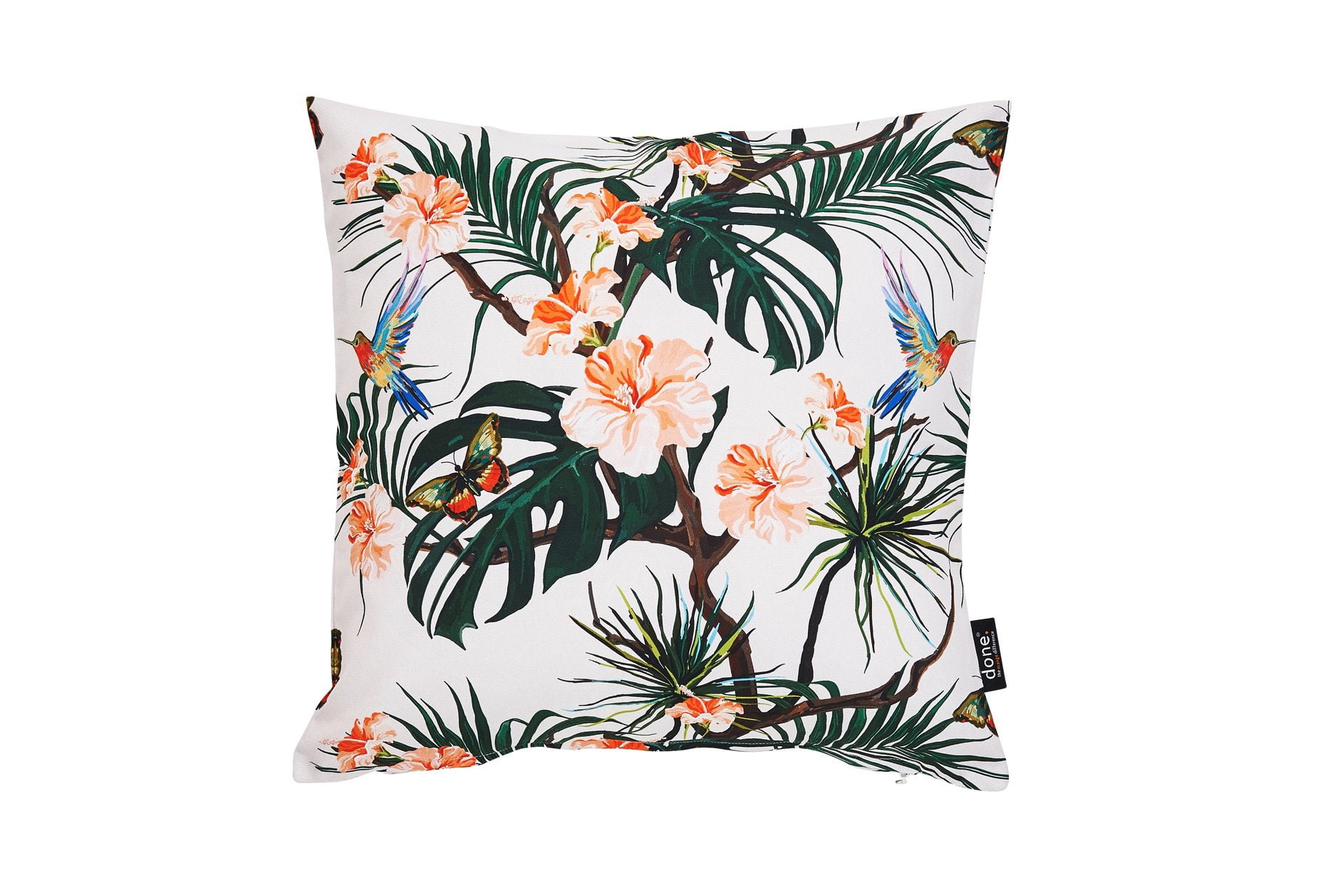 Done® Kissenhülle Cushion Panama Print Hummingbird